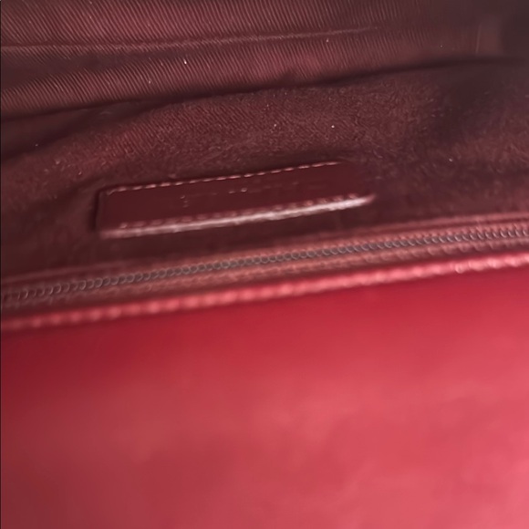 Chanel Red Leather Shoulder Bag with Gold Chain - Picture 15 of 17